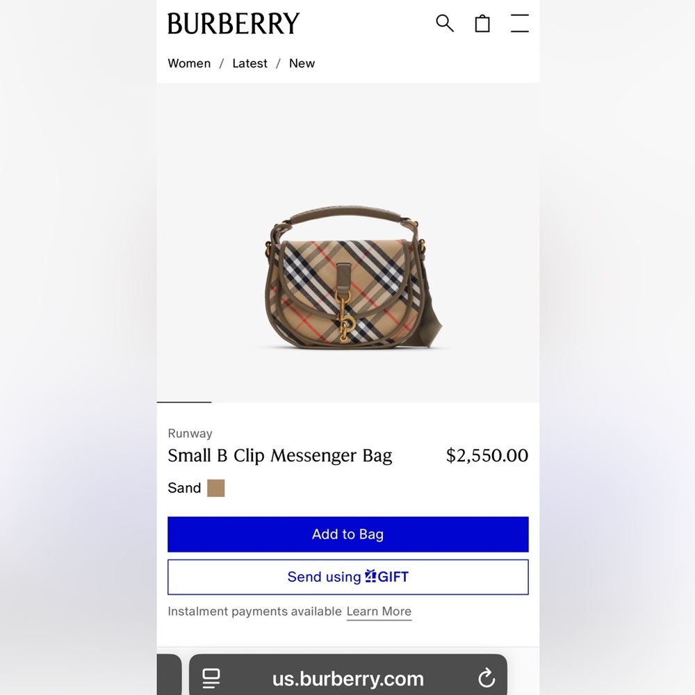 Heritage Plaid Satchel Handbag in Burgundy and Beige - Picture 11 of 11